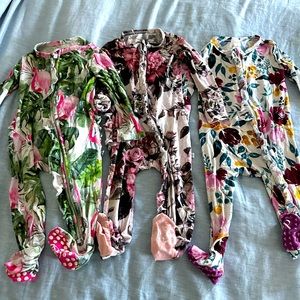 Set of 3 bamboo sleepers size 6-9 months. Reposh